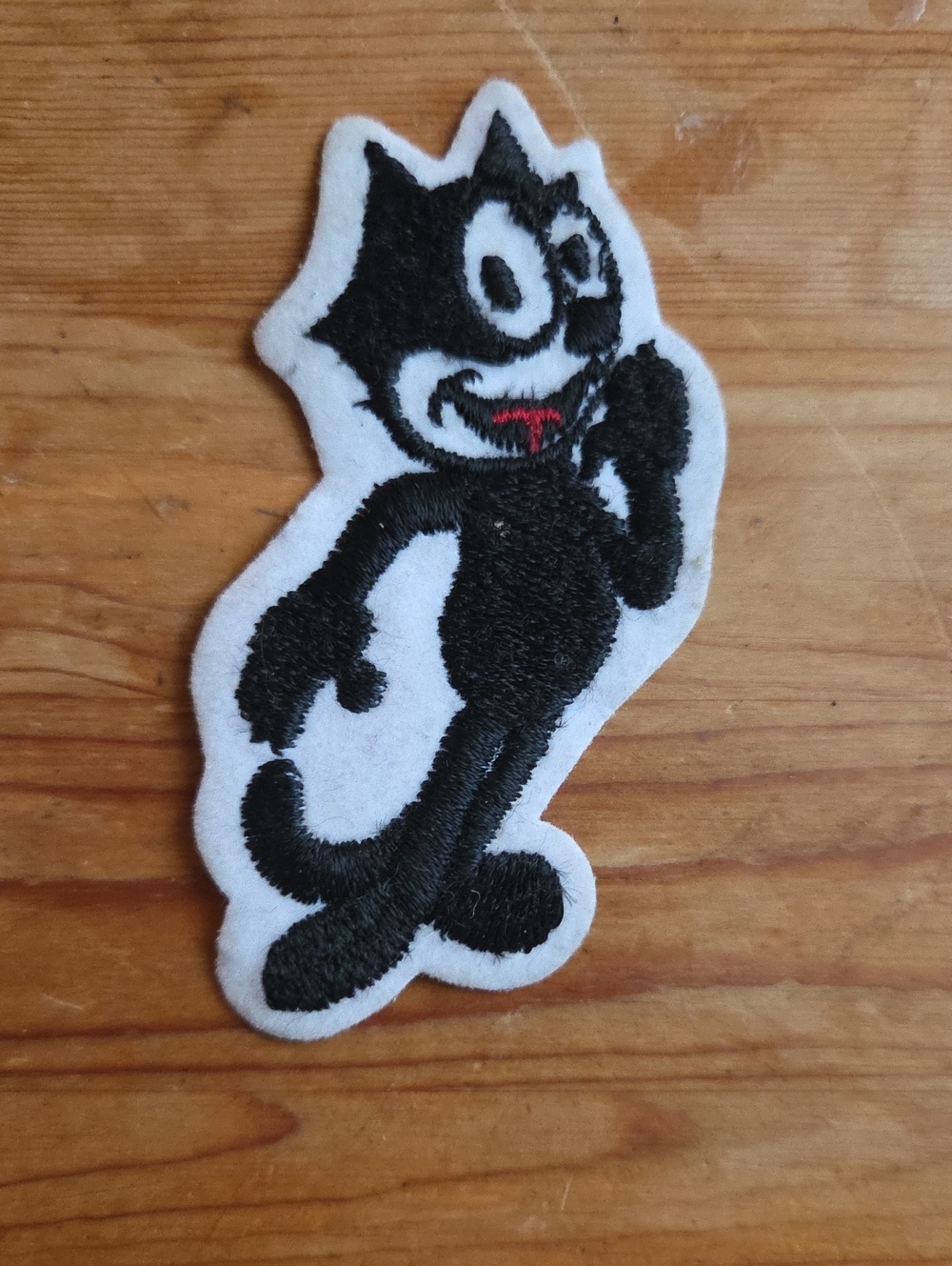 Vintage Felix the Cat Embroidered Patch Retro Cartoon Mascot Sew On Iron On